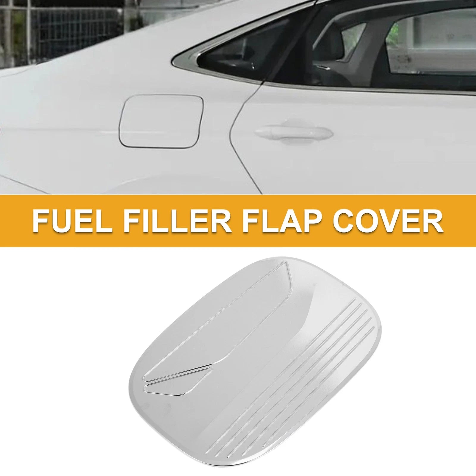 Fuel Tank Door Cap for Mazda CX-8 (2019–2025) Chrome Silver Tone