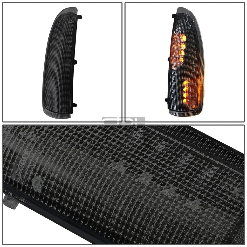 Tow/Side Mirror LED Signal Light for Super Duty (2000–2007) - Smoked Lens Black Housing