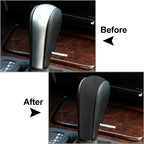 Dark Grey Gear Shift Knob Cover for BMW 3 5 Series X3 X5 E60 E61 E90 E92 (2006-2013)