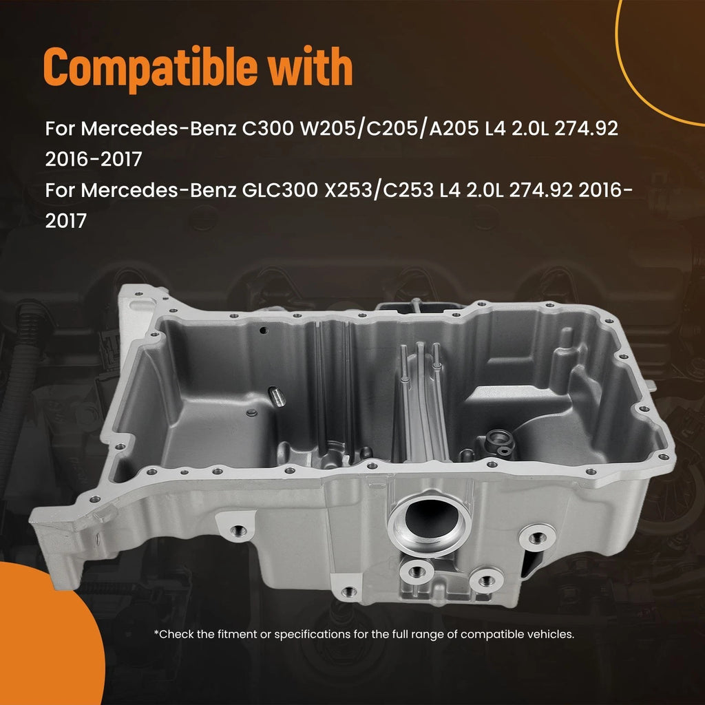 Engine Oil Sump Pan for Mercedes-Benz C300/GLC300 (2015-2023)