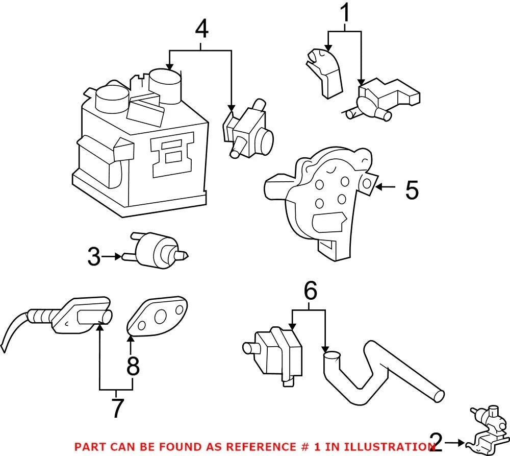 Vapor Canister Purge Solenoid for Lexus GS430 GX470 LX470 (2001–2007)