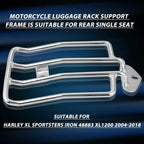 Chrome Solo Seat Rear Luggage Rack for Harley Sportster XL 883 1200 (2004-2015)