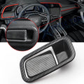 Carbon Fiber Storage Box Handle Cover Molding Trims for Honda Civic (2016–2021)