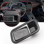 Carbon Fiber Storage Box Handle Cover Molding Trims for Honda Civic (2016–2021)