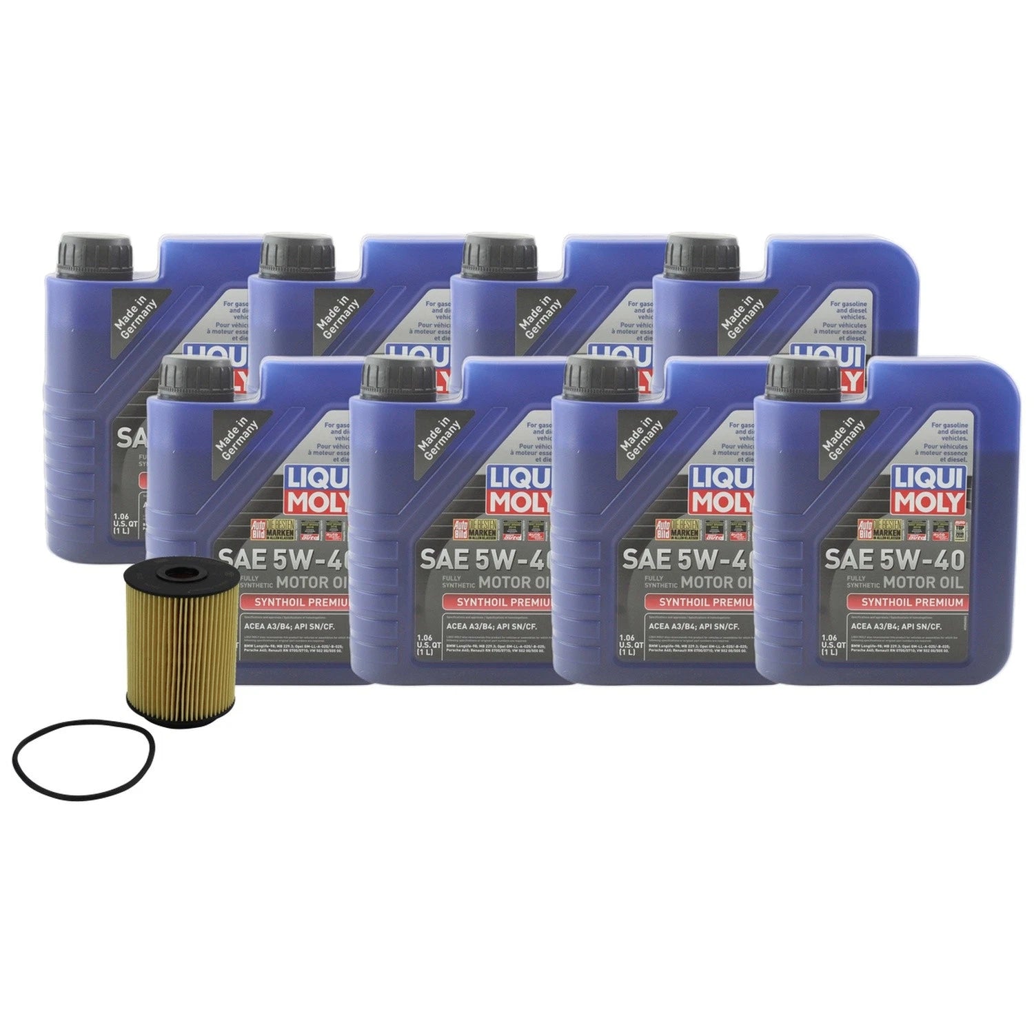 Liqui Moly Synthoil Premium 5W-40 Engine Oil Change Kit for A8 Quattro (1994–2020)