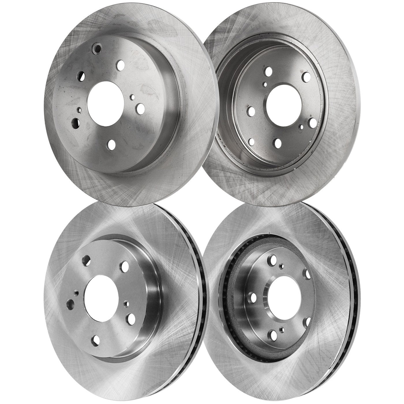 Front and Rear Disc Brake Rotors for Toyota Prius V (2012–2017)