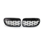 Glossy Black Front Kidney Grille Diamond Grille for BMW 3 Series (2010-2013)