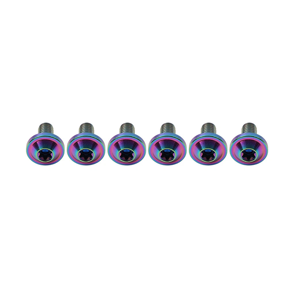 6pcs Alloy Truss Torx Head Screws M6x10mm for Bike Motorcycle