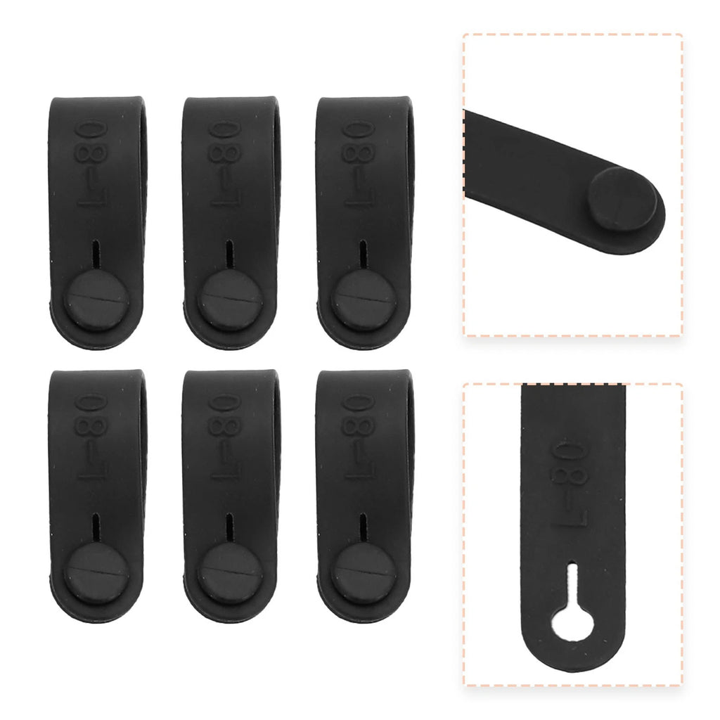 Set of 6 Rubber Bands for Motorcycle Cable Management