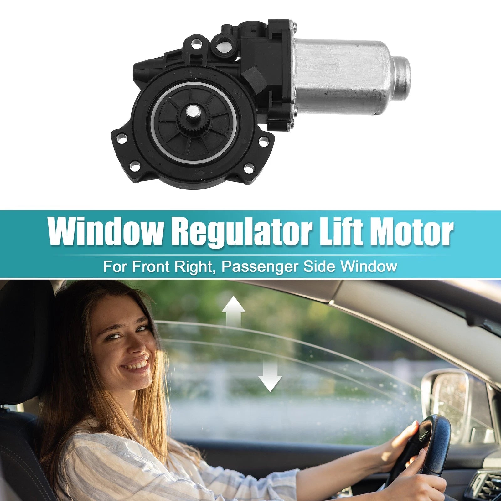 Front Right Power Window Regulator Lift Motor for Hyundai Elantra (2011–2016) 82460-2H000