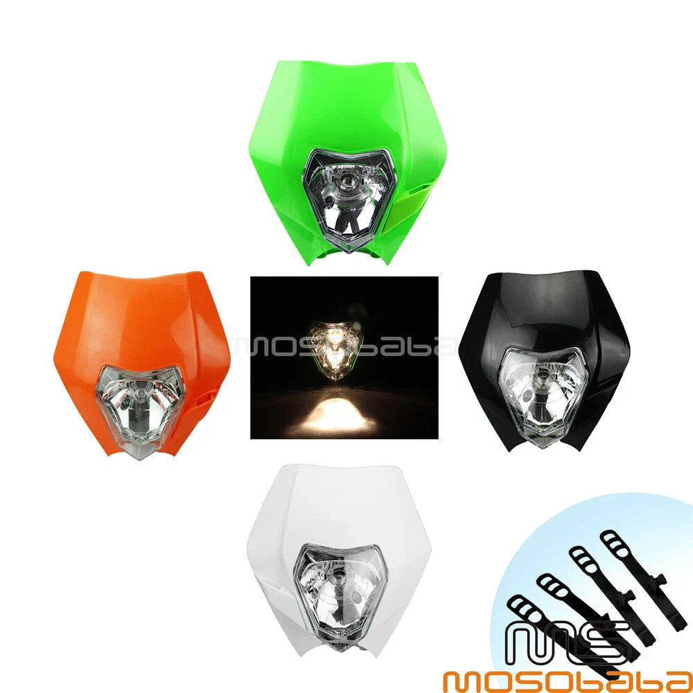 Enduro Dirt Bike Headlight for Suzuki DR-Z125, DR125SE, Honda CR80, CR450R