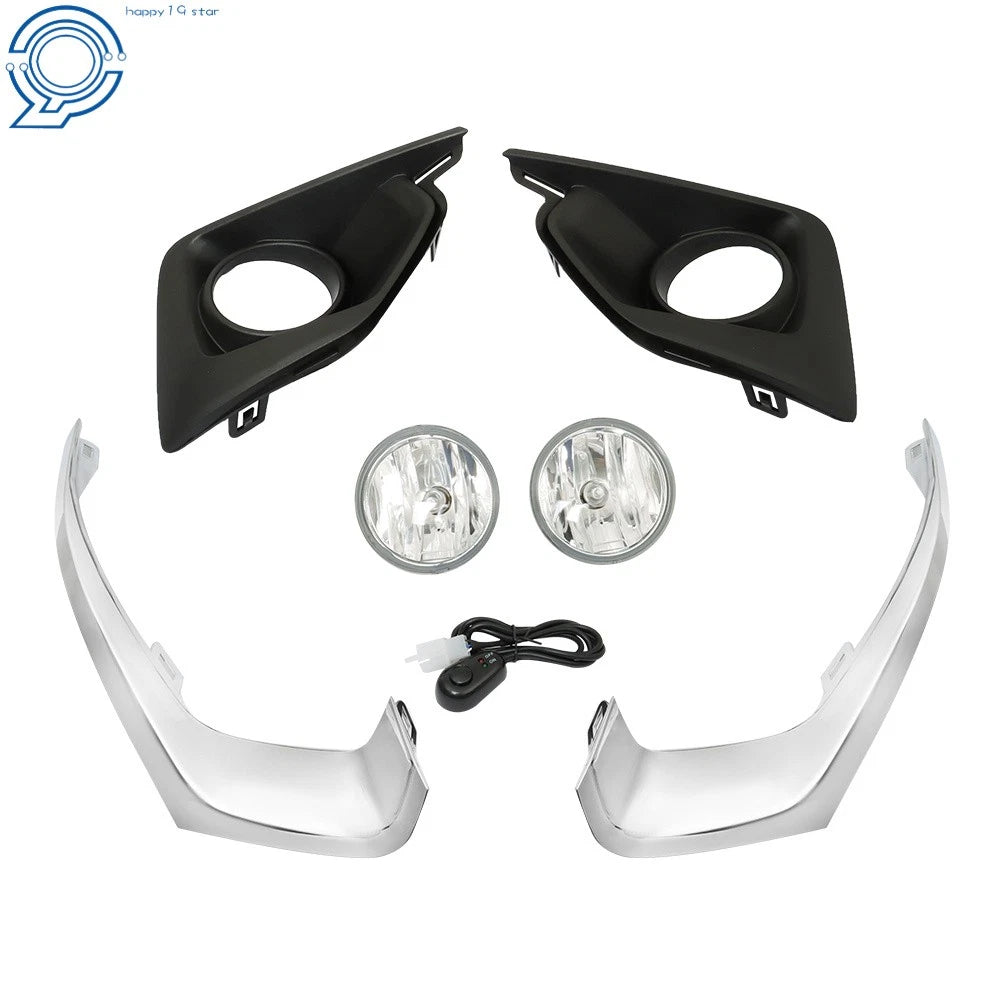 Pair Front Bumper Fog Lights for Chevy Traverse (2018-2021)