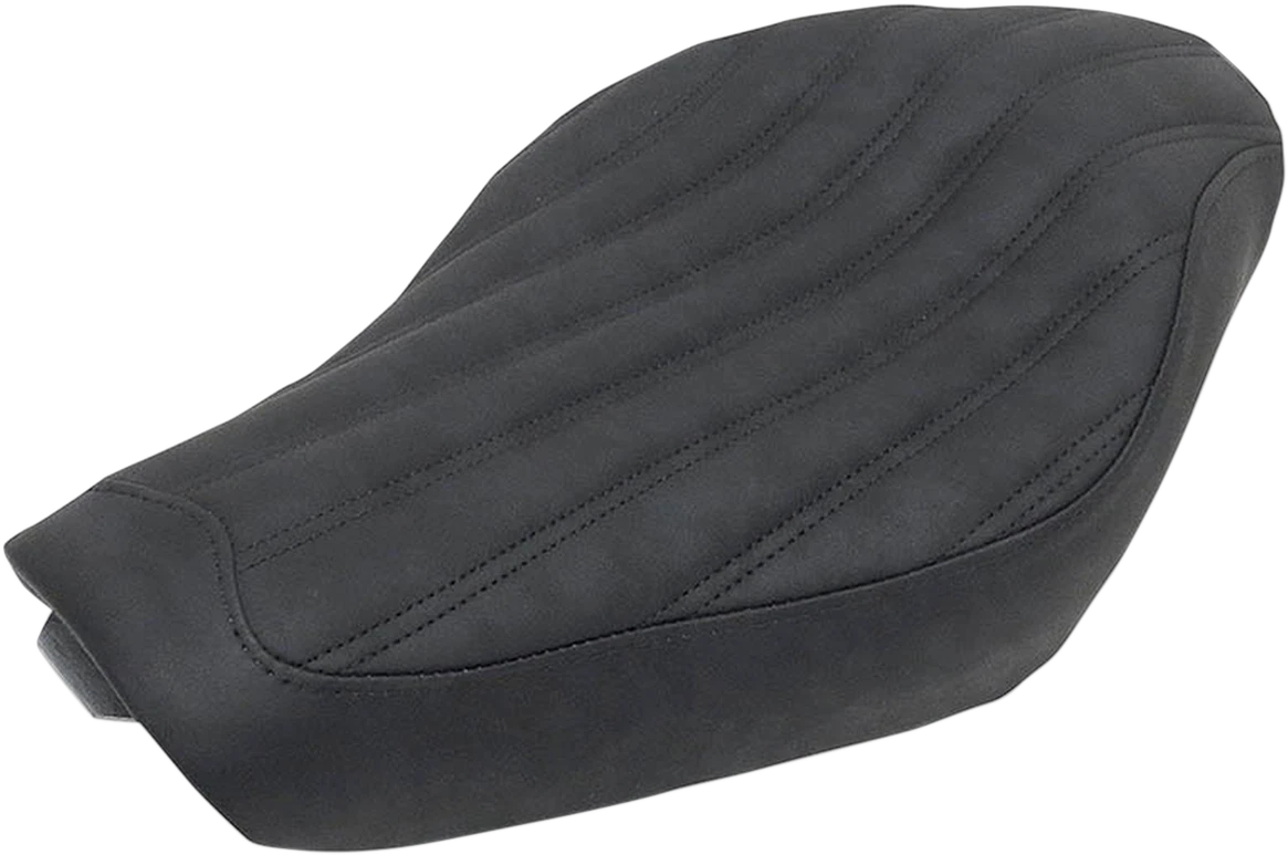 Saddlemen Knuckle Solo Seat for Motorcycle (Ribbed, Black) 807-11-0023