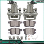 Rear Brake Calipers with Ceramic Pads for Acura TSX (2009–2014)