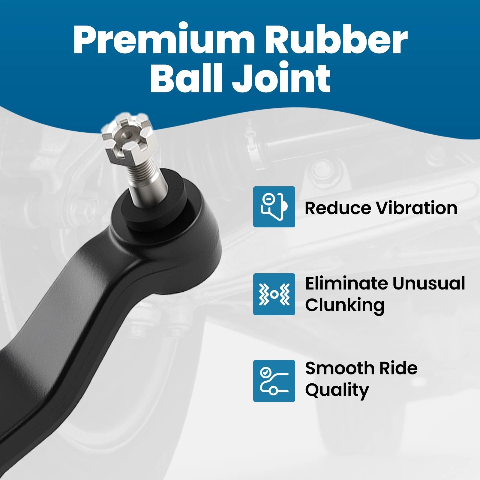 Front Tie Rod Pitman Idler Arms Kit for Chevy Silverado 2500 3500 (2001–2006)