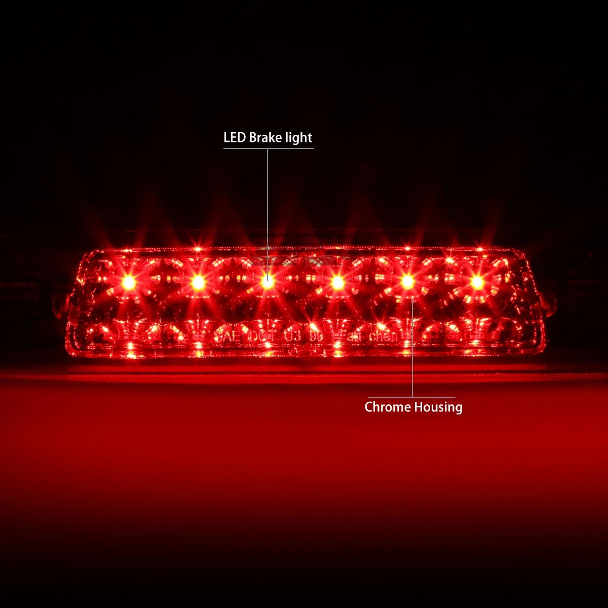 Full LED Third Brake Light for Highlander (2001–2003) - Chrome