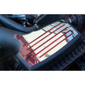 Polished Air Box Accent Plate w/Red Carbon Fiber Inlay for 15-16 Ford Mustang GT
