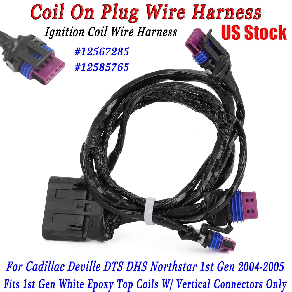 Coil on Plug Wire Harness for Cadillac DeVille DTS XLR Northstar (2004–2005)
