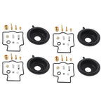 Carburetor Repair Kit Diaphragm Rebuild 4x for Kawasaki ZZR600D (1990-1992)