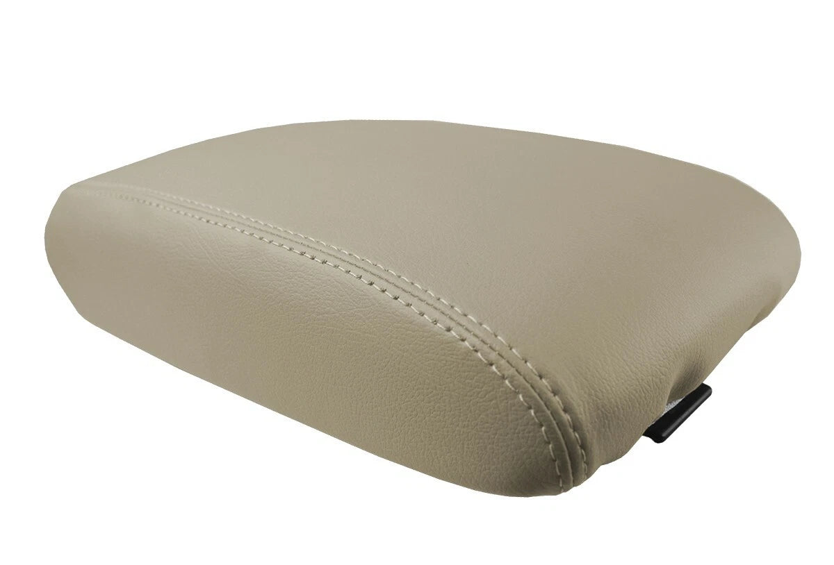 Leather Console Lid Pull Over Cover for Toyota Camry (2002–2006) Beige
