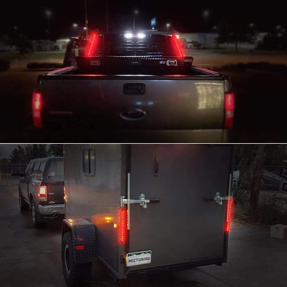2X Red LED 3rd Brake Light Cargo Lamp for GMC Sierra Silverado (EOJ)