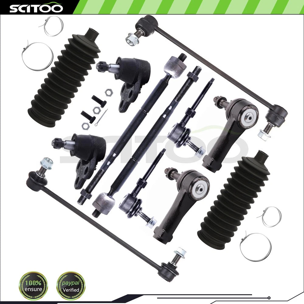 14-Piece Front Steering Tie Rod Ends Kit for Honda CR-V (2007–2011)