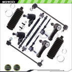14-Piece Front Steering Tie Rod Ends Kit for Honda CR-V (2007–2011)