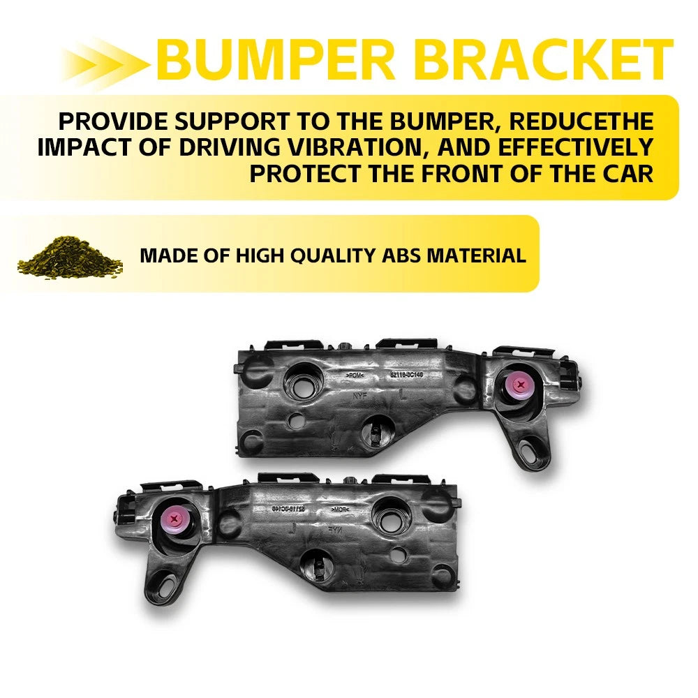 2Pcs Front Bumper Bracket Support L+R for Tundra (2022–2024), Sequoia (2023–2025) 521160C140
