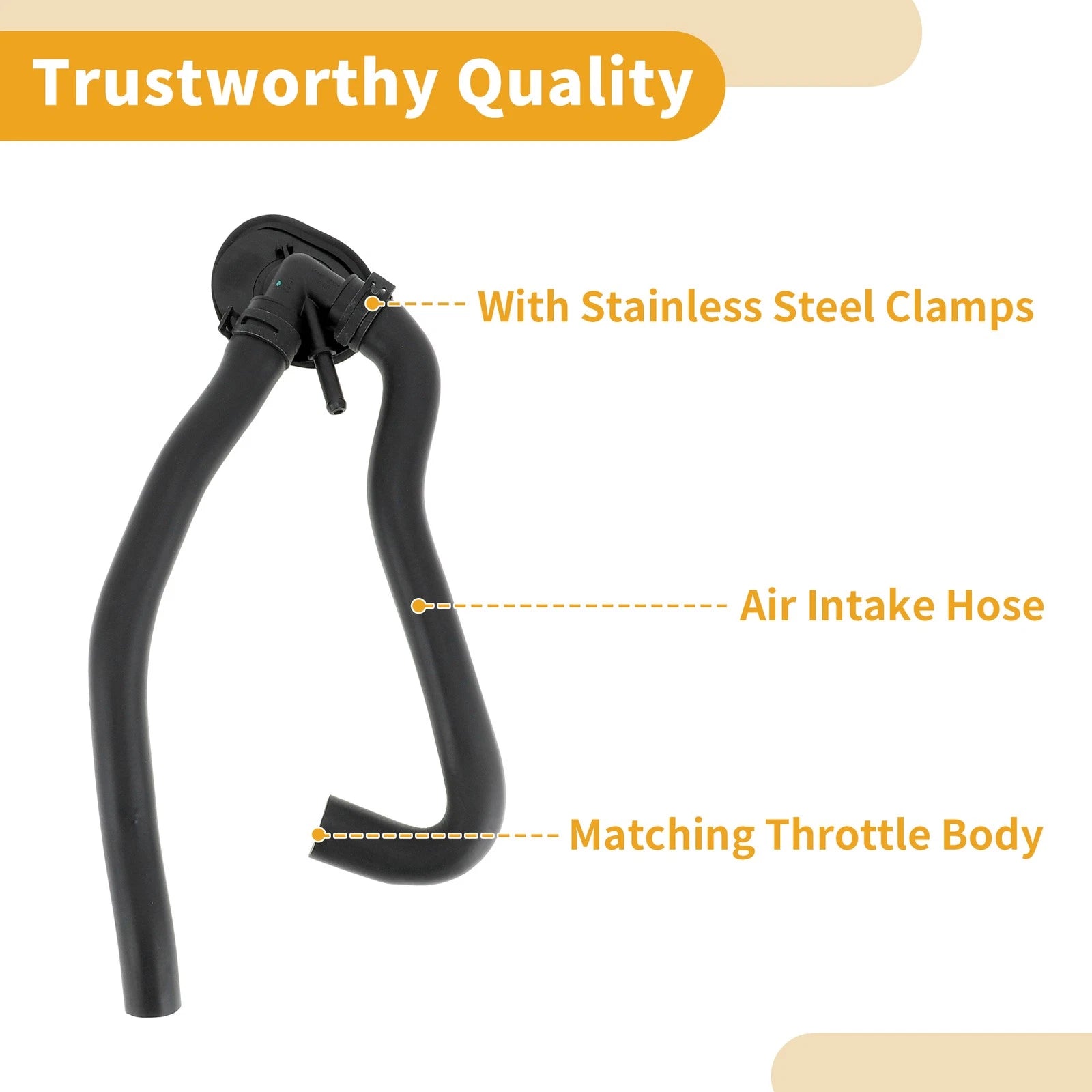 Engine Air Intake Hose for Mercedes-Benz W222 S Class (2014–2019) No.A2228303696