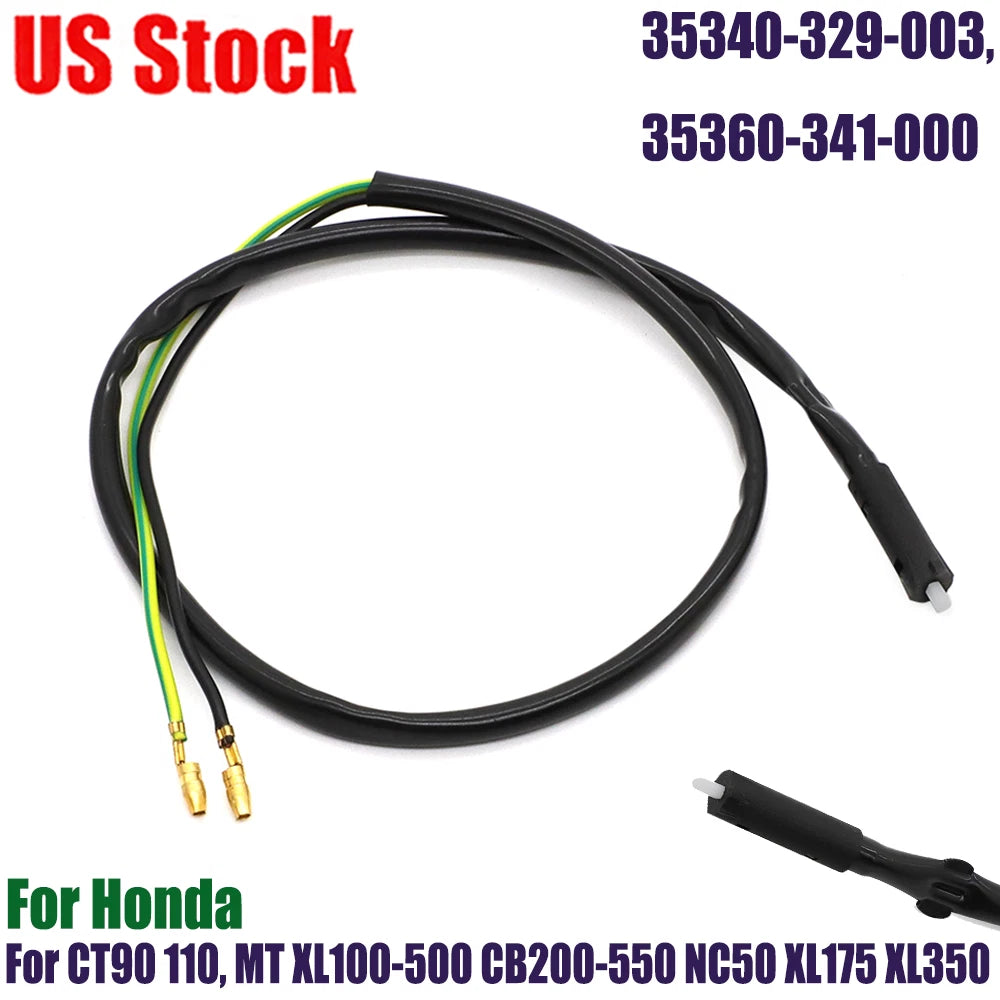 Front Brake Stop Switch for CT90, MT, XL100-500, CB200-550, NC50, XL175, XL350 (1966–1983)