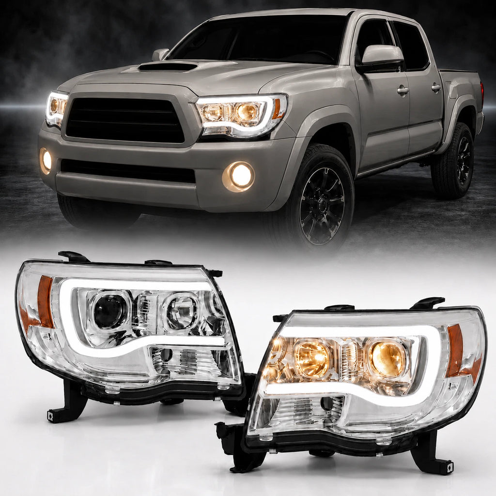 Set of 2 LED Headlights for Toyota Tacoma (2005–2007, 2011)