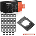 30Pcs Front Door Hinge Pin & Flat Nut Clips for Chevy 
