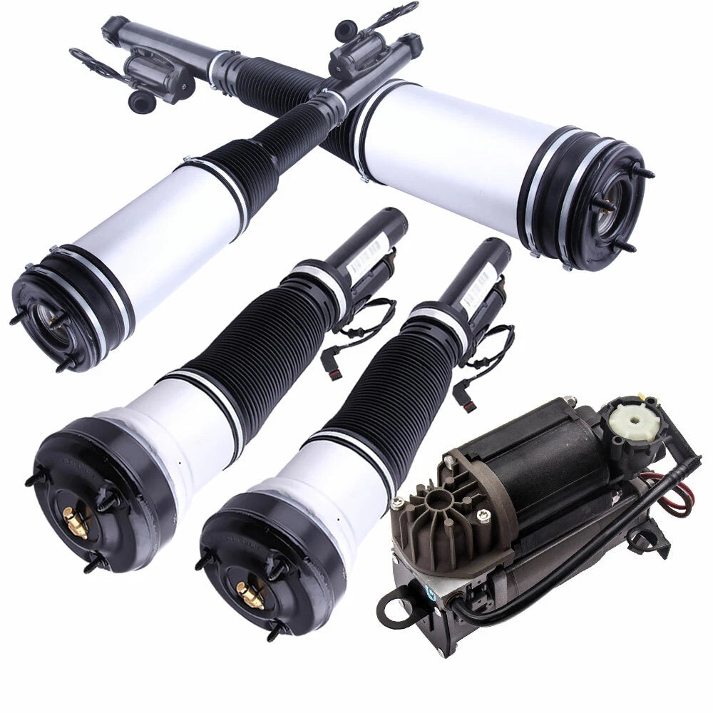Set of 4 Air Struts & Compressor for Mercedes S-Class W220 (1999–2006)