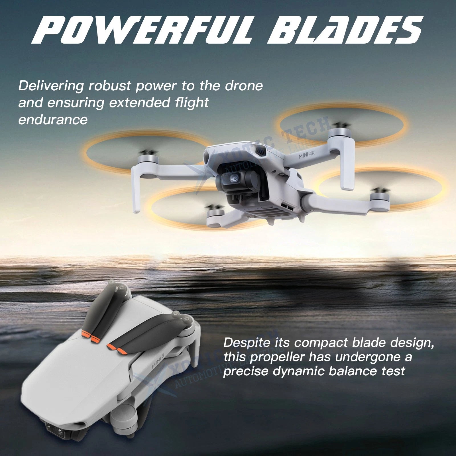 Low-Noise Airscrew Set Replacement Flight Props for DJI Mavic Mini 2 (2020-2023)