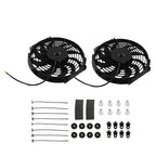 2Pcs 12 Inch Slim Radiator Cooling Fan 240W for Universal Radiator