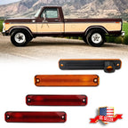 Set of 4 Side Marker Light Lamp Assemblies for Ford Truck