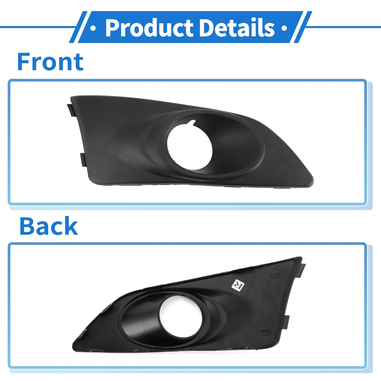 1 Pc Fog Light Grill for Chevrolet Aveo (2011–2014) No. 96694773