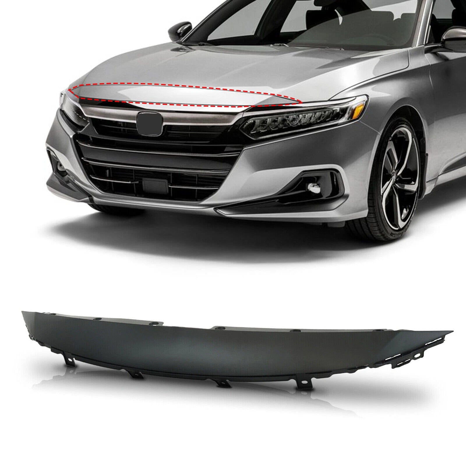 Front Bumper Upper Grill Cover for Honda Accord Sedan (2021–2022)