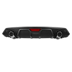 Rear Bumper Diffuser Lip for Honda Civic 2016–2020 (Matte Black)