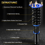 Coilover Shocks Struts Spring Kit for Honda Prelude (1992–2001)
