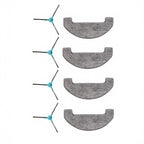 Set of 4 Side Brushes & 4 Mop Cloths for Monsga MS1 MAX
