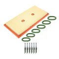 Set of 6 Spark Plugs, Intake Manifold Gasket & Air Filter Kit for C207 W212