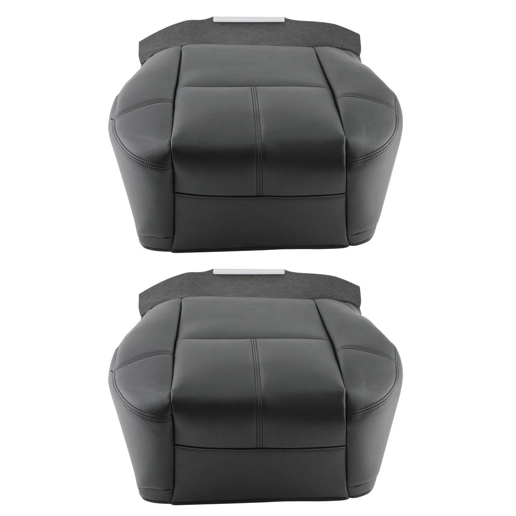 Bottom Leather Seat Cover Pair for GMC Yukon XL (2007–2012) Black