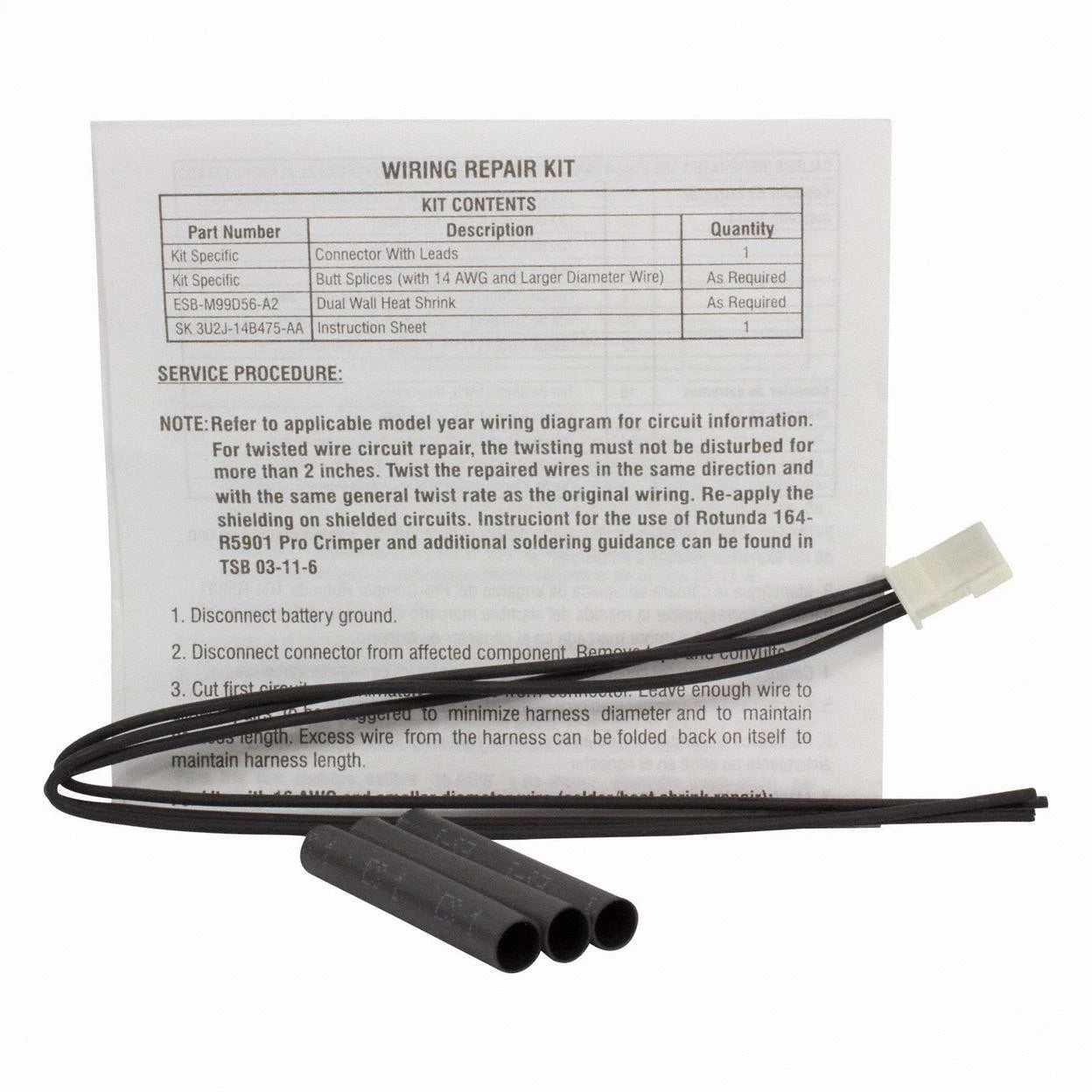 Footwell Courtesy Light Connector for Ford Focus (2012–2018) WPT-1192