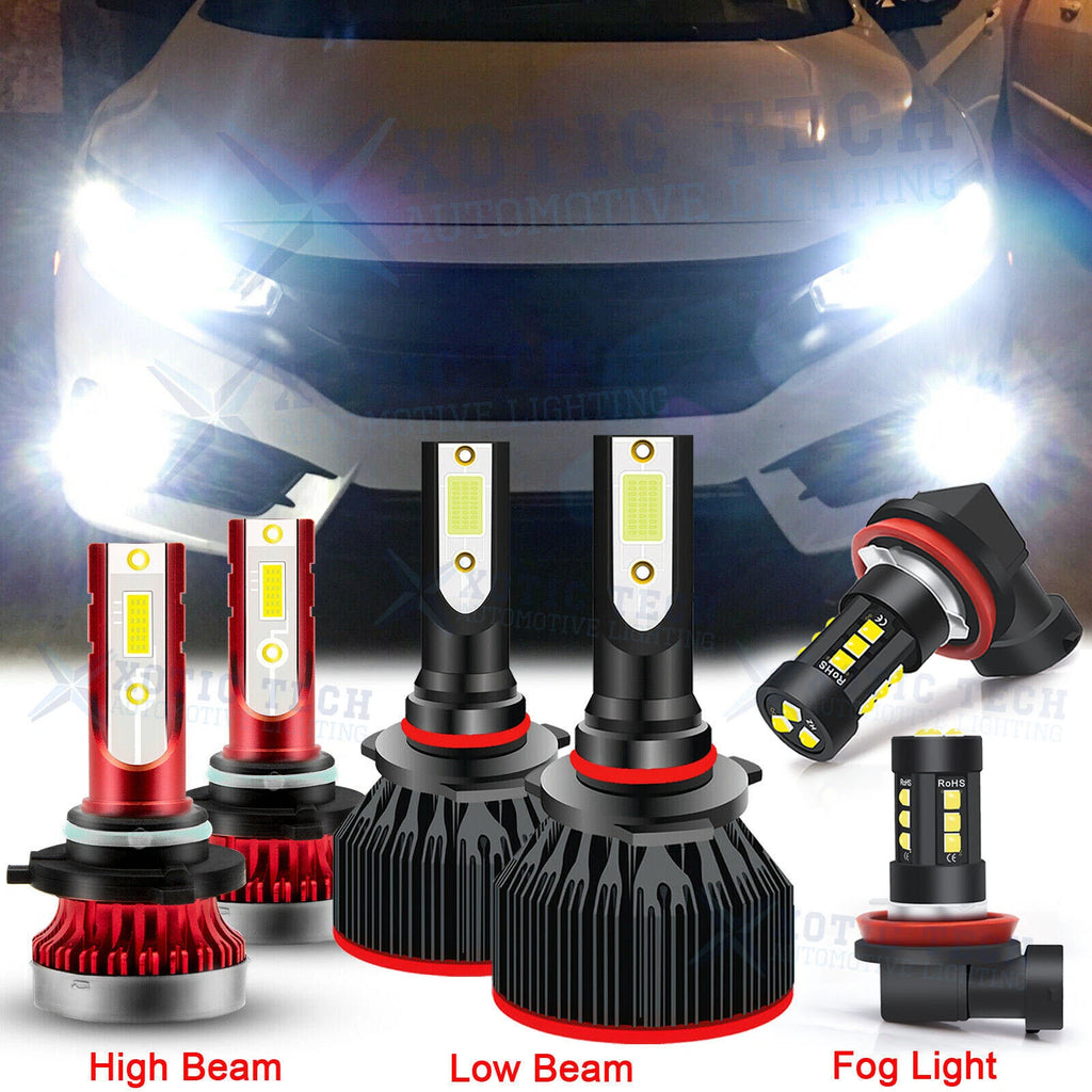 LED Headlight High Low Fog Light Bulbs for Honda Civic (2006–2015)
