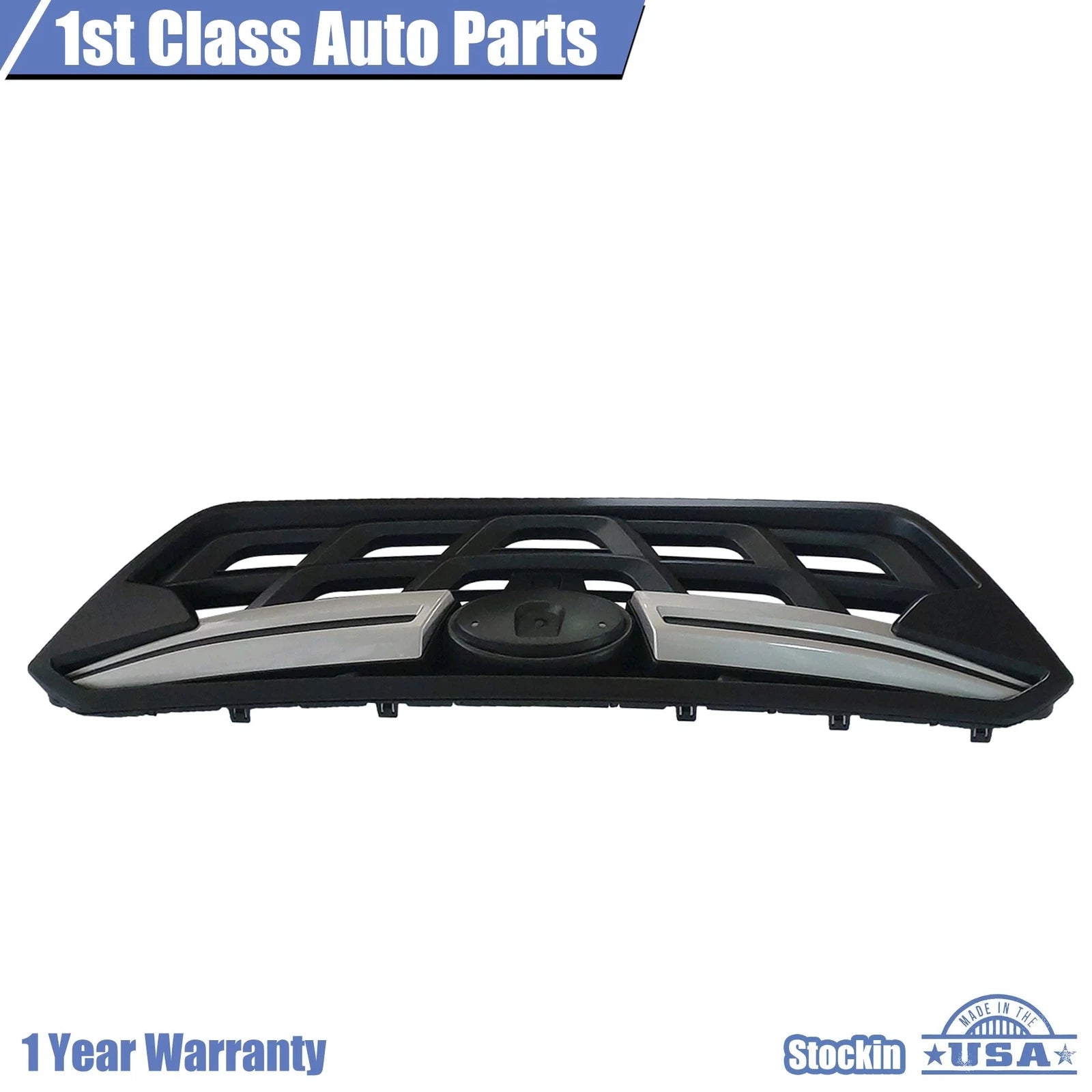 Front Bumper Grille for Subaru Crosstrek (2021-2023) Silver & Black Trim