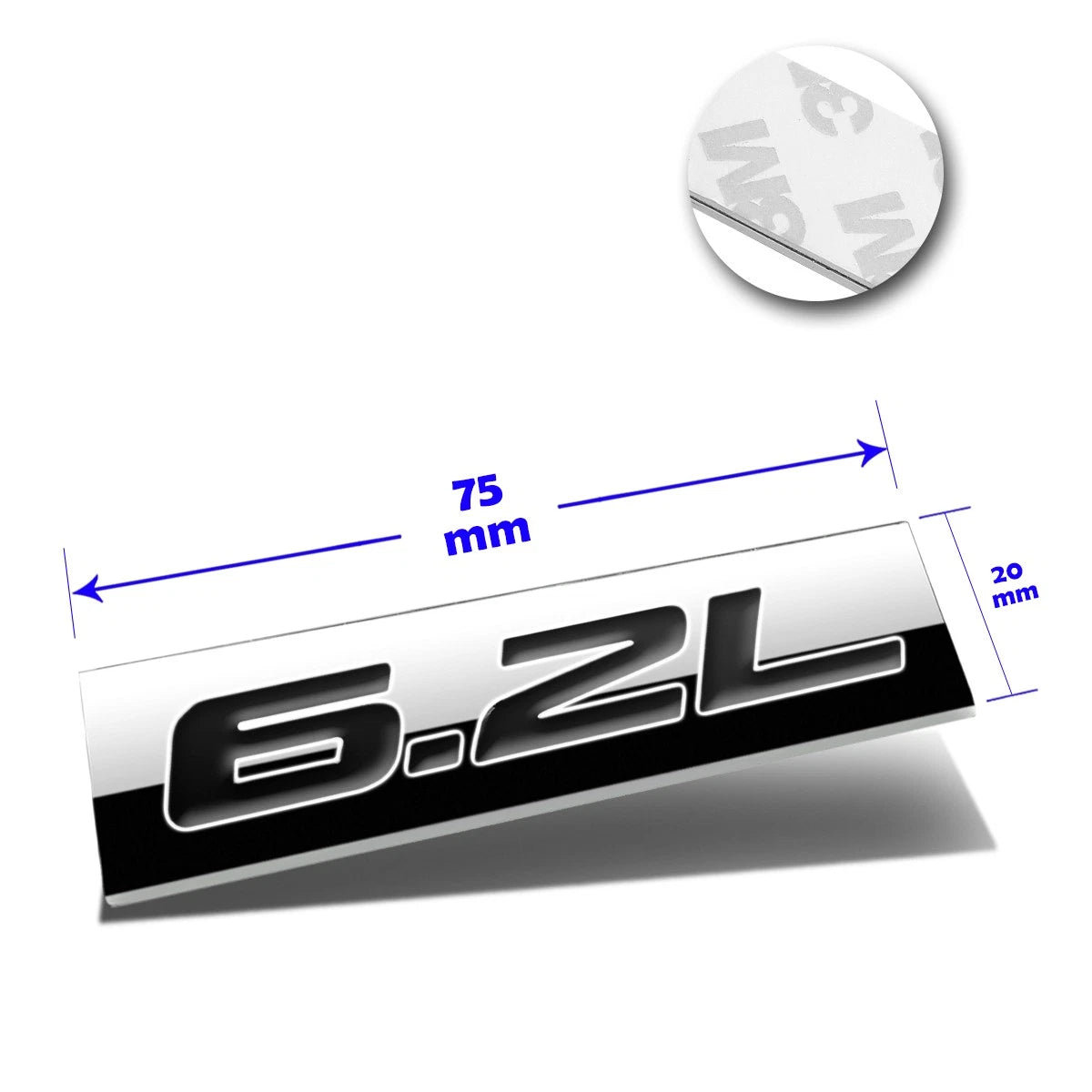 3D Polished Metal Decal Emblem for GMC Chevrolet (2010–2023)