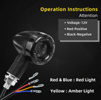 4Pcs LED Turn Signal Blinker Brake Lights for Motorcycle (USA)