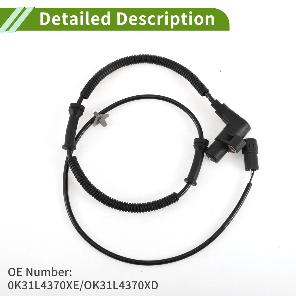 ABS Wheel Speed Sensor for Kia Rio L4 1.5L (2001–2005) No. 0K31L4370XE/OK31L4370XD