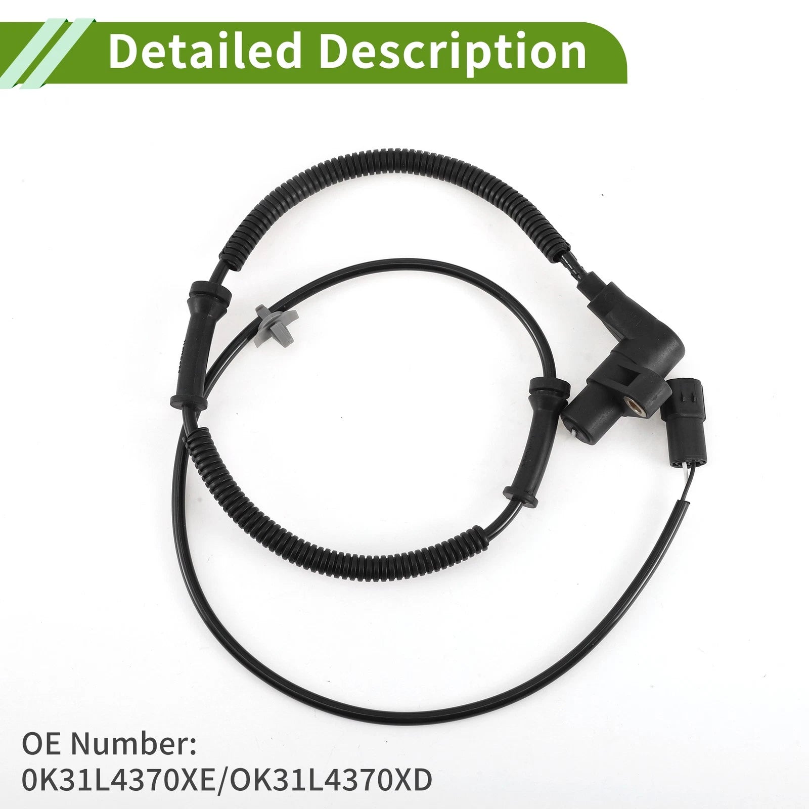 ABS Wheel Speed Sensor for Kia Rio L4 1.5L (2001–2005) No. 0K31L4370XE/OK31L4370XD